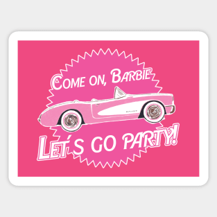 Corvette C1 Barbie Sticker